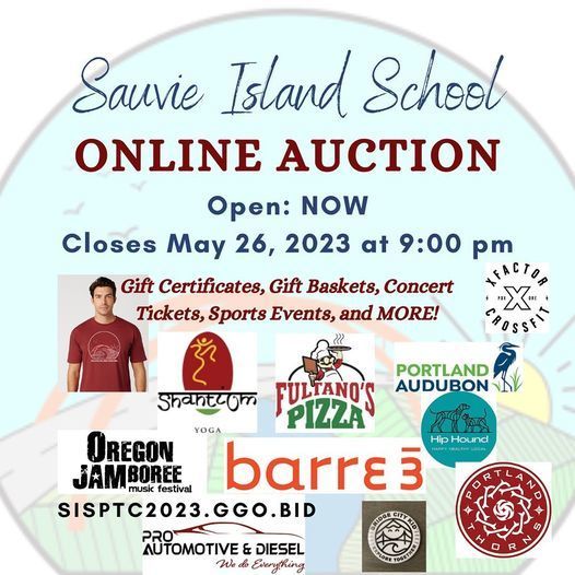 Online Auction with logos